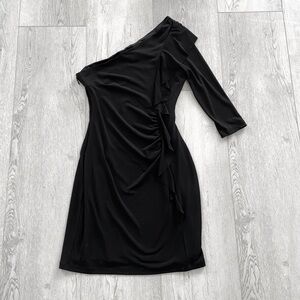 Le Chateau | Elegant Black One-Shoulder Dress